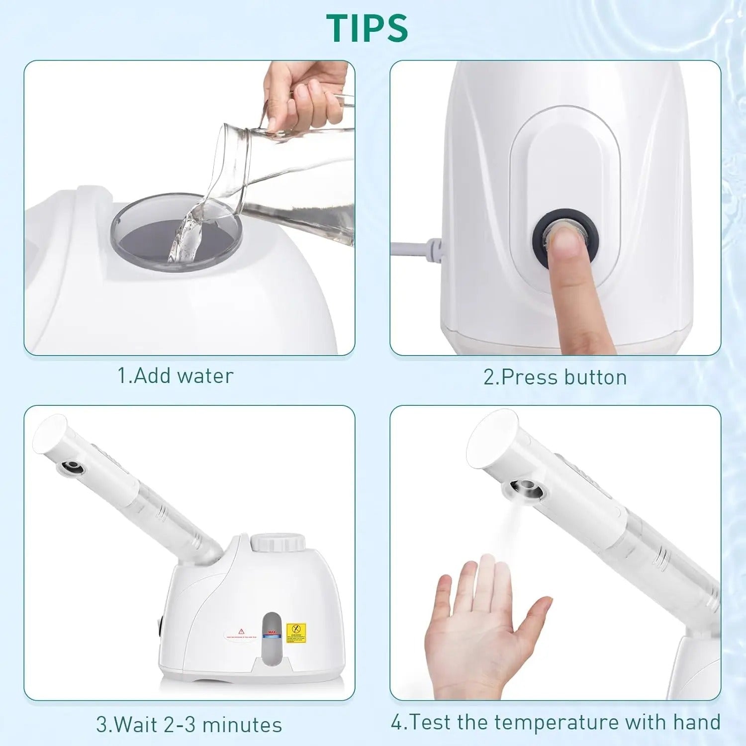 Facial Steamer Hydrating and Moisturizing + Adjustable