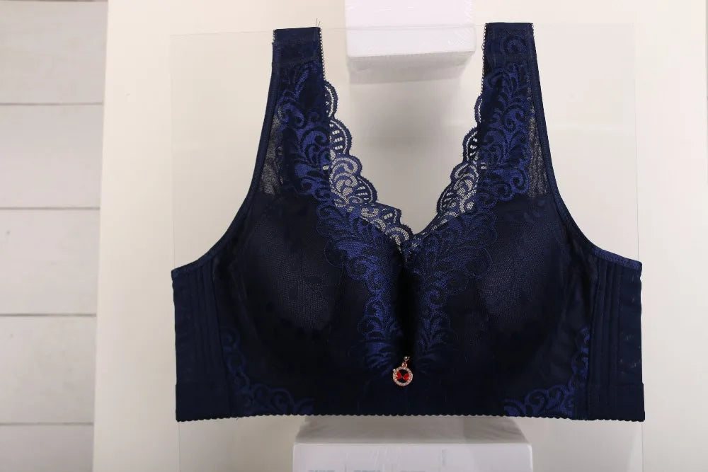Extra Large Plus Size Wireless Lace Bra | Bondi Blush