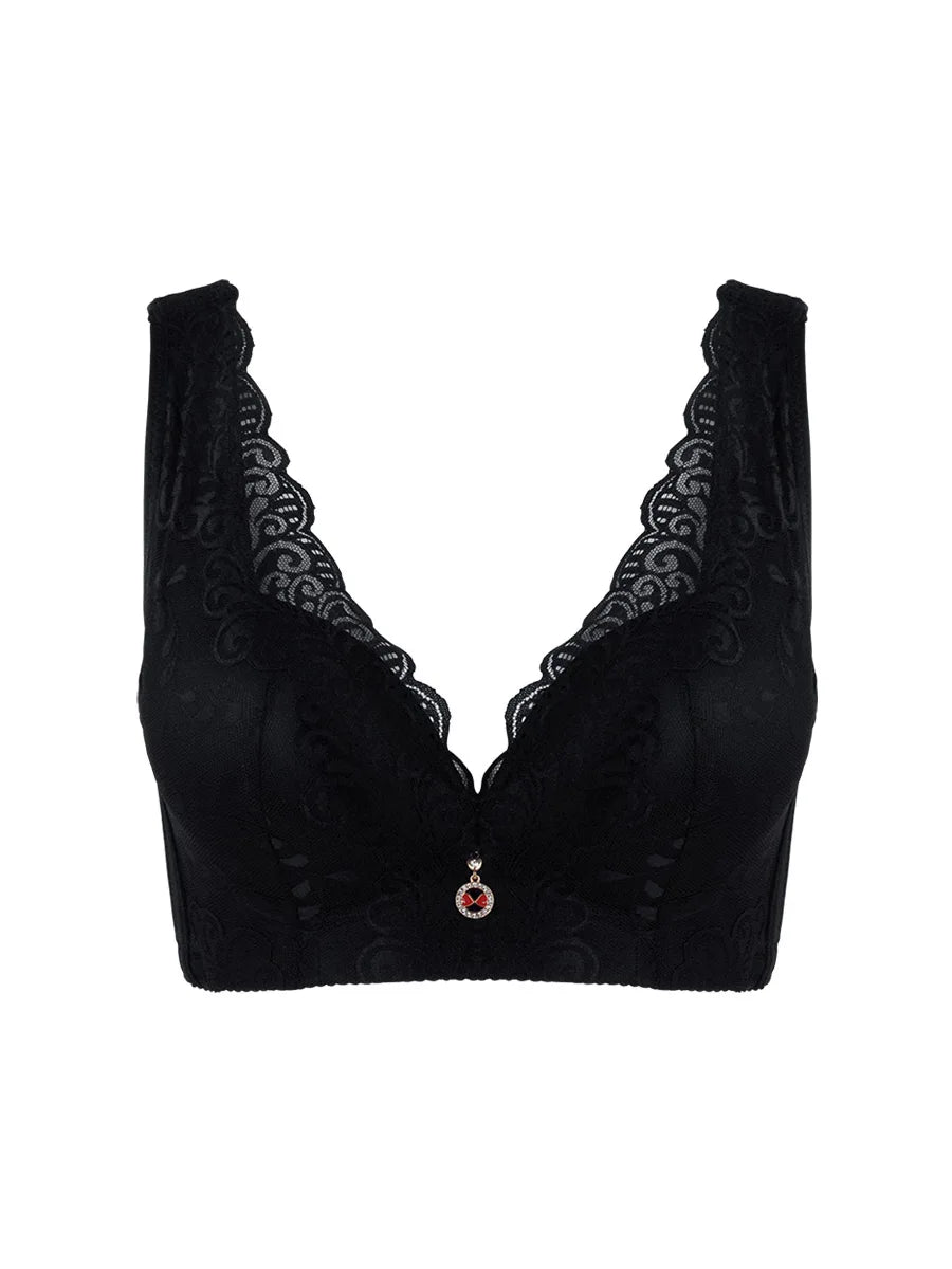 Extra Large Plus Size Wireless Lace Bra | Bondi Blush