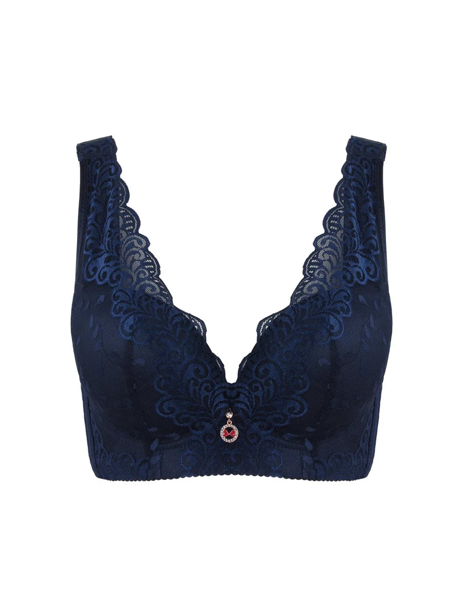 Extra Large Plus Size Wireless Lace Bra | Bondi Blush