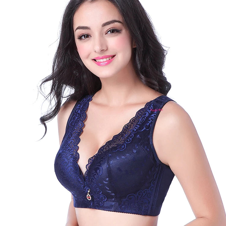 Extra Large Plus Size Wireless Lace Bra | Bondi Blush