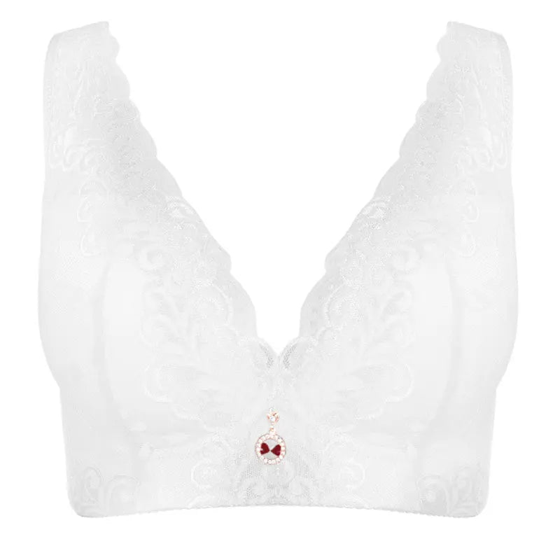 Extra Large Plus Size Wireless Lace Bra | Bondi Blush