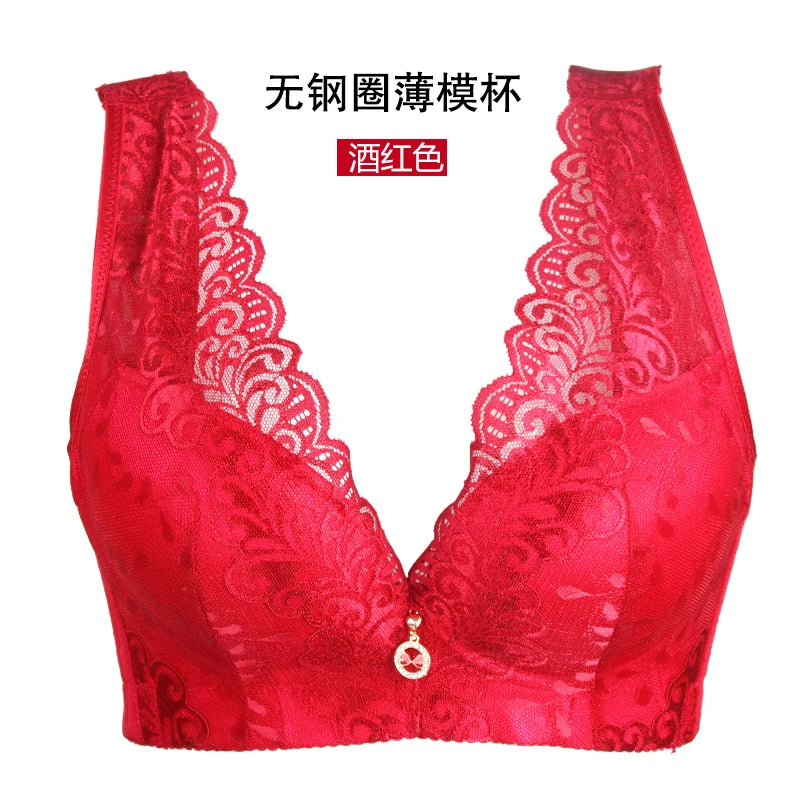 Extra Large Plus Size Wireless Lace Bra | Bondi Blush