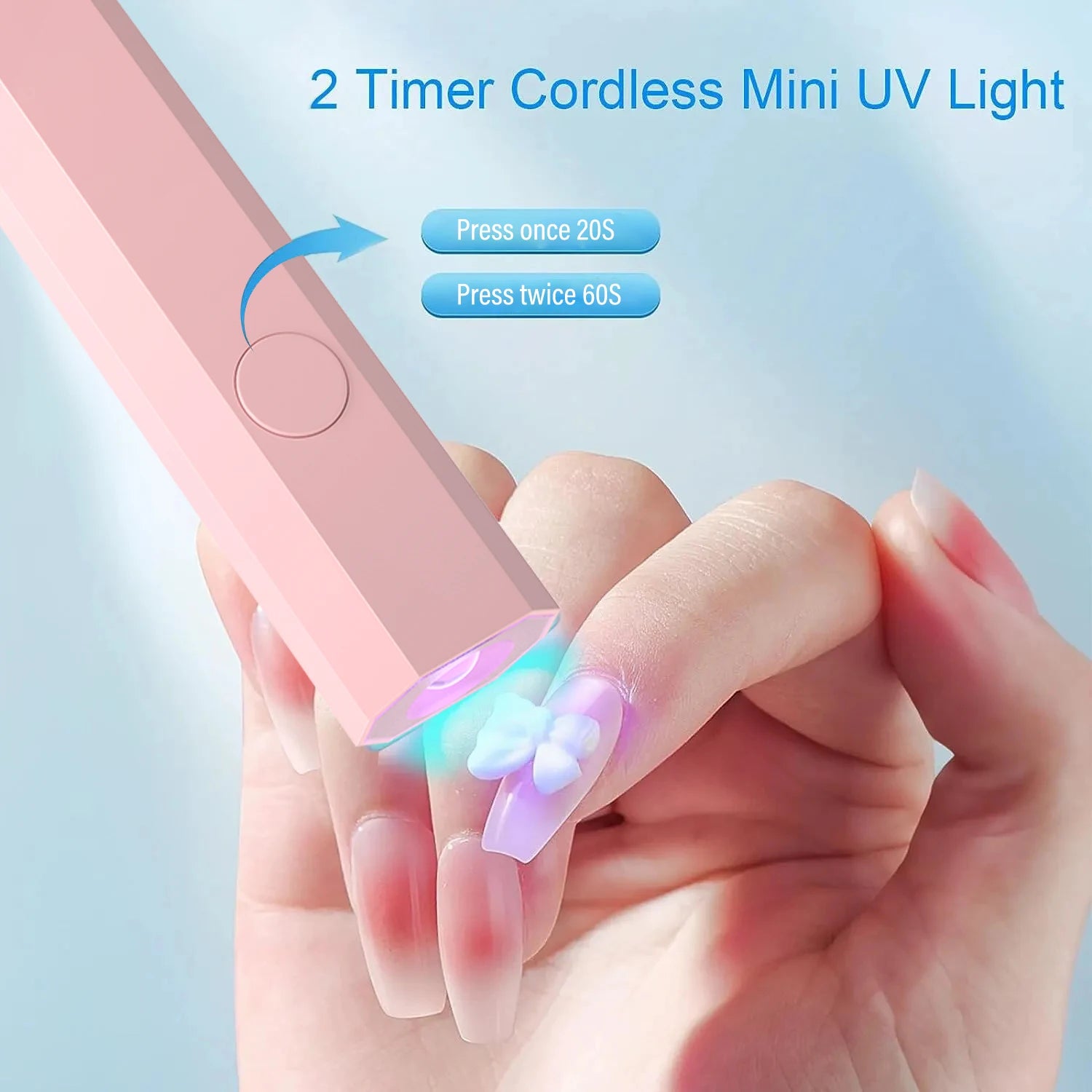 Rechargeable UV LED Nail Dryer Quick Dry | Bondi Blush