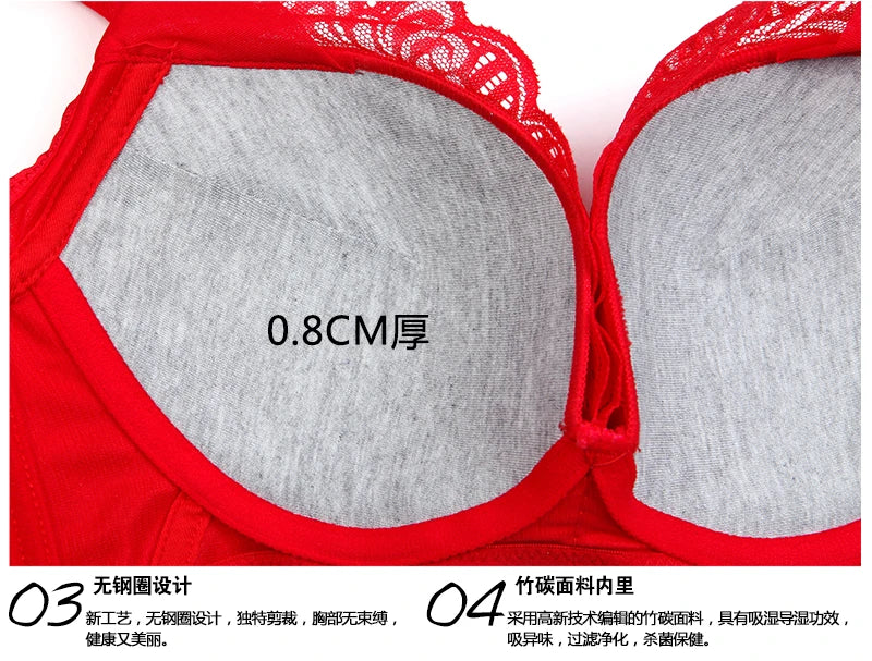 Extra Large Plus Size Wireless Lace Bra | Bondi Blush