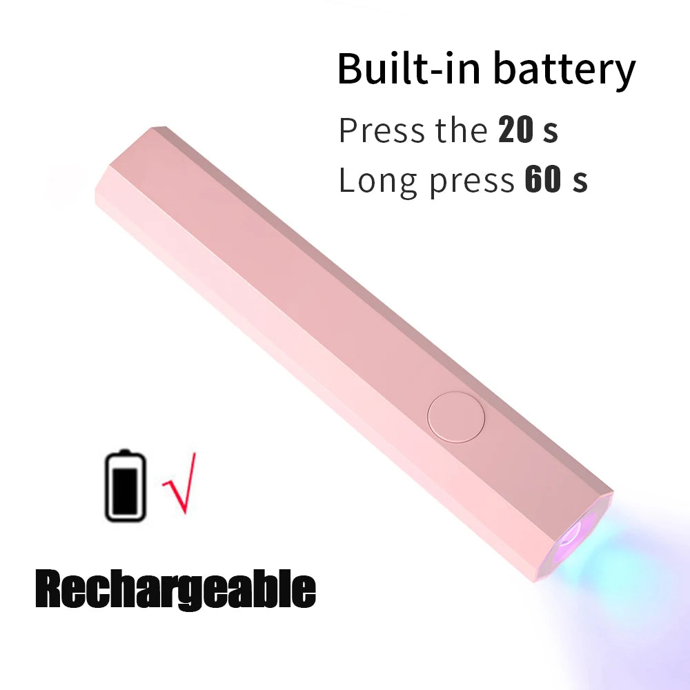 Rechargeable UV LED Nail Dryer Quick Dry | Bondi Blush