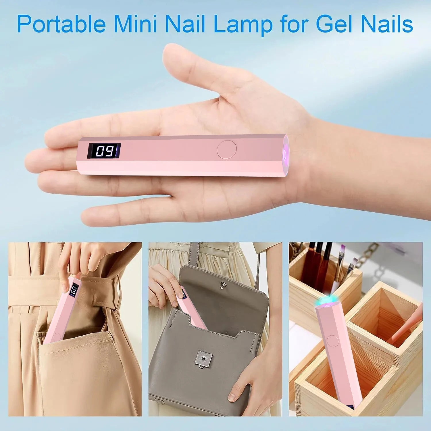 Rechargeable UV LED Nail Dryer Quick Dry | Bondi Blush