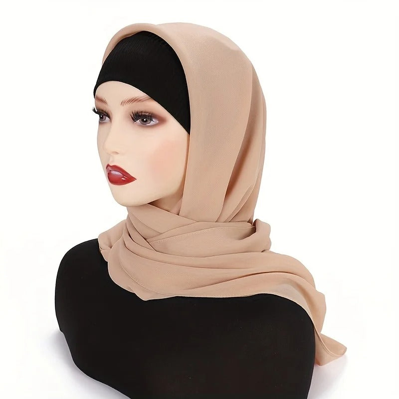 Fashion Women Solid Cotton Headscarf Hijab | Bondi Blush