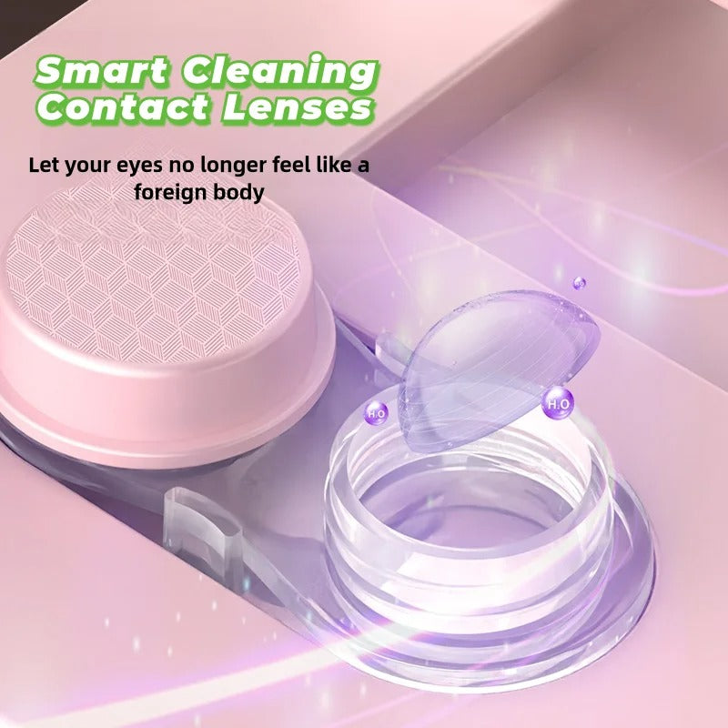 Triple-Fold HD Makeup Mirror With Contact Lens Cleaner 3X Magnification