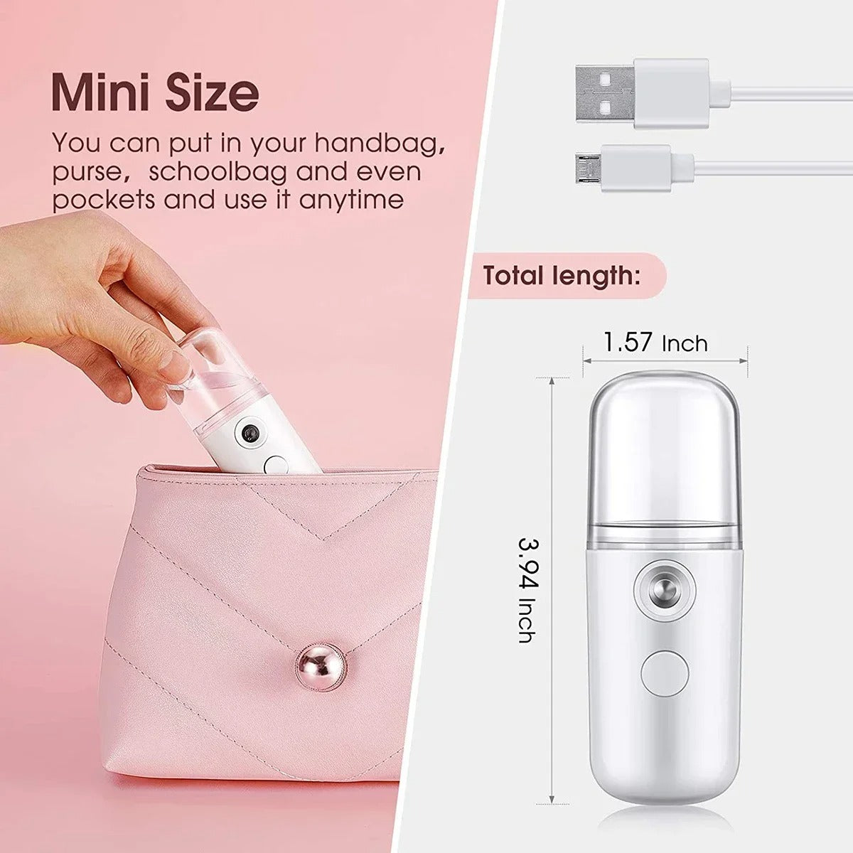 Mini USB Portable Nano Mist Sprayer | Luxury Style